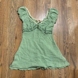 y2k Duck Head Jeans Top